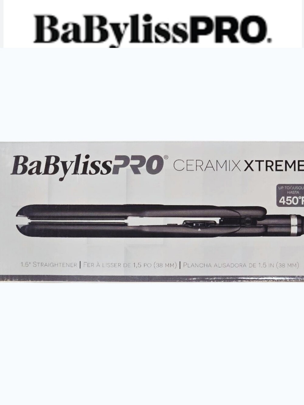 BaBylissPRO Ceramix Xtreme 1" Hair Straightener- Black